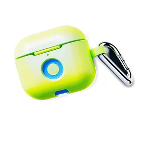 Neon Airpods Case Template PNG Bgp