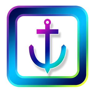 Neon Anchor App Icon