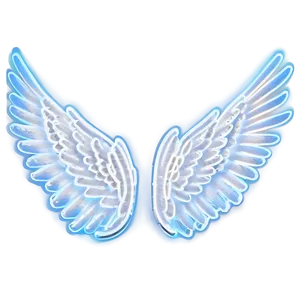 Neon Angel Wings Symbol PNG 30