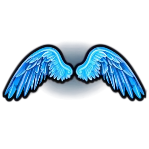 Neon Angel Wings Symbol PNG Liv