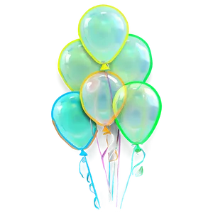 Neon Balloons PNG Ugw PNG
