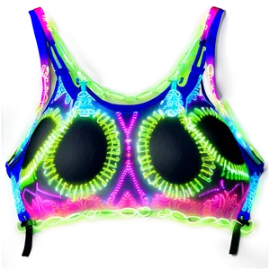 Neon Bikini Top PNG Pyj40 PNG