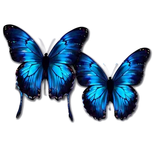Neon Blue Butterflies PNG 33 PNG