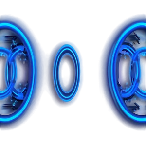 Neon Blue Circle Png 8 PNG image