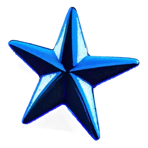 Neon Blue Stars PNG 06252024