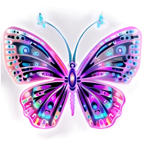 Neon Butterfly Fantasy Png 44 PNG image