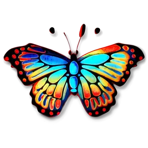 Neon Butterfly Picture PNG 18 PNG