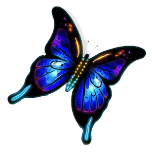 Neon Butterfly Picture Png 58 PNG image