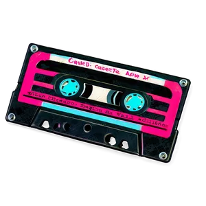 Neon Cassette Tape PNG 28 PNG