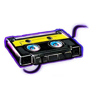 Neon Cassette Tape Png 48 PNG image