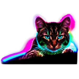 Neon Cat Ear PNG Iub