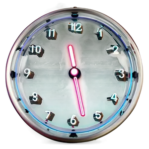 Neon Clock Cliparter PNG 75 PNG