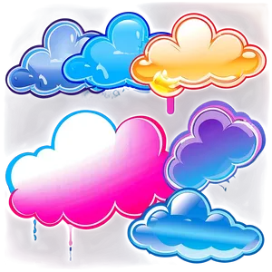 Neon Clouds Png 30 PNG image