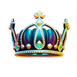 Neon Crown Artwork PNG Mqu