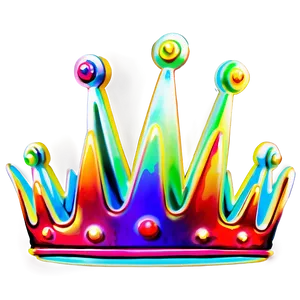 Neon Crown Decoration Png 06272024 PNG image