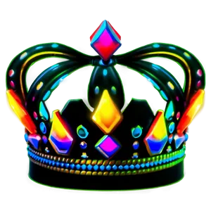 Neon Crown Decoration Png 48 PNG image