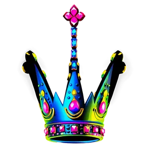 Neon Crown For Decoration PNG Vqa48 PNG