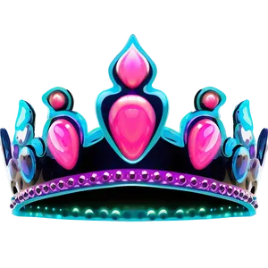 Neon Crown For Design PNG 06272024