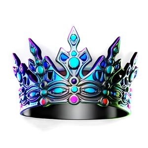 Neon Crown Motif PNG Scg