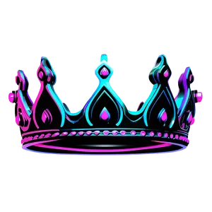 Neon Crown Outline Png 22 PNG image