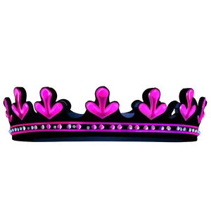 Neon Crown Silhouette PNG 06272024