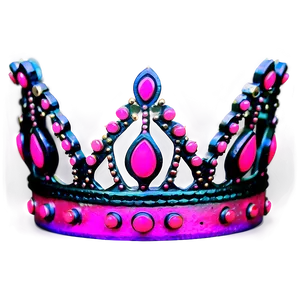 Neon Crown Template PNG 58