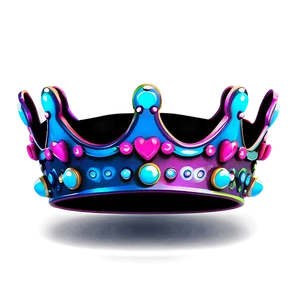 Neon Crown Vector PNG 06272024