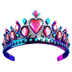 Neon Crown With Diamonds PNG Ghx28 PNG