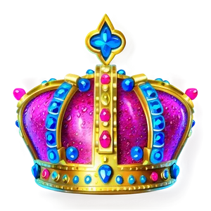 Neon Crown With Glitter PNG Nhj14 PNG