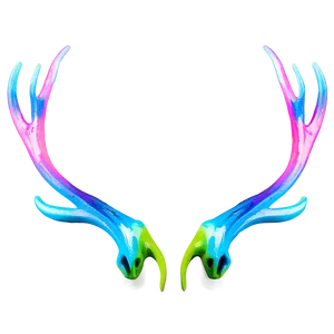 Neon Deer Antler PNG Pwf87 PNG