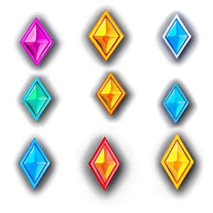 Neon Diamond Shape Png 05252024 PNG image