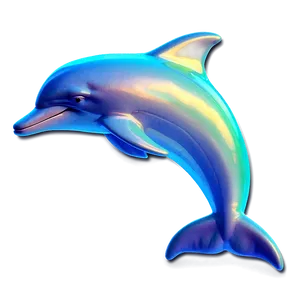 Neon Dolphin Png 05062024 PNG image