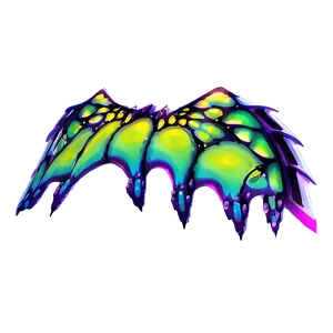 Neon Dragon Wings PNG 71