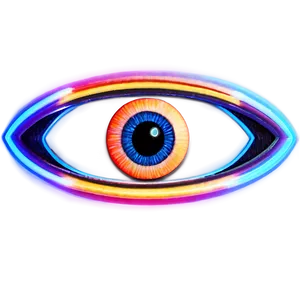 Neon Eye Sign PNG Yuv54