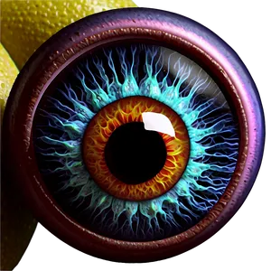 Neon Eyeball Png 05242024 PNG image