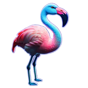 Neon Flamingo Light PNG Kdl PNG