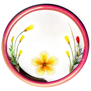 Neon Flower Circle PNG 06252024 PNG