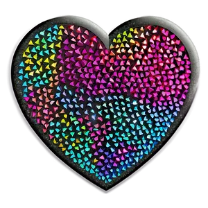 Neon Glitter Heart PNG 67