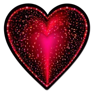Neon Glitter Heart PNG 83