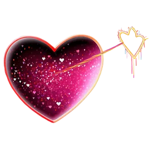 Neon Glitter Heart PNG Wwp28 PNG