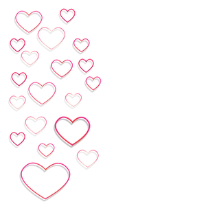 Neon Glow Hearts Background