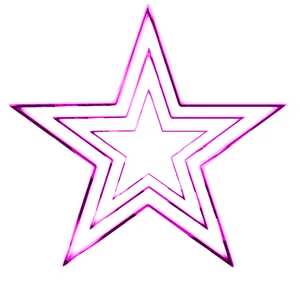 Neon Glow Star Graphic PNG image