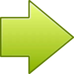 Neon Green Arrow Icon PNG image