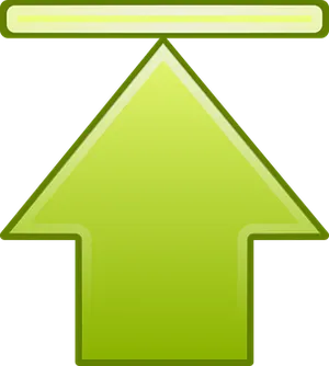 Neon Green Arrow Icon