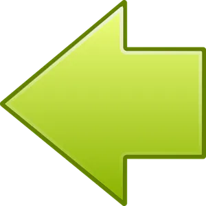 Neon Green Arrow Icon