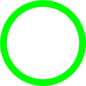 Neon Green Circleon Black Background PNG image