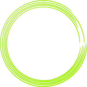 Neon Green Concentric Circles Graphic PNG image