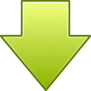 Neon Green Download Arrow