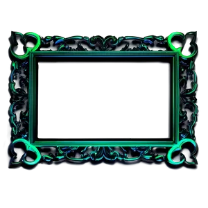 Neon Green Frame PNG Xly