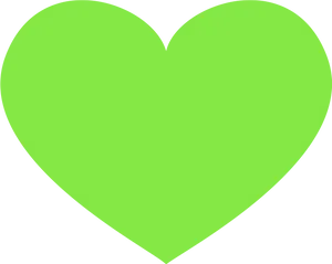 Neon Green Heart Icon PNG image